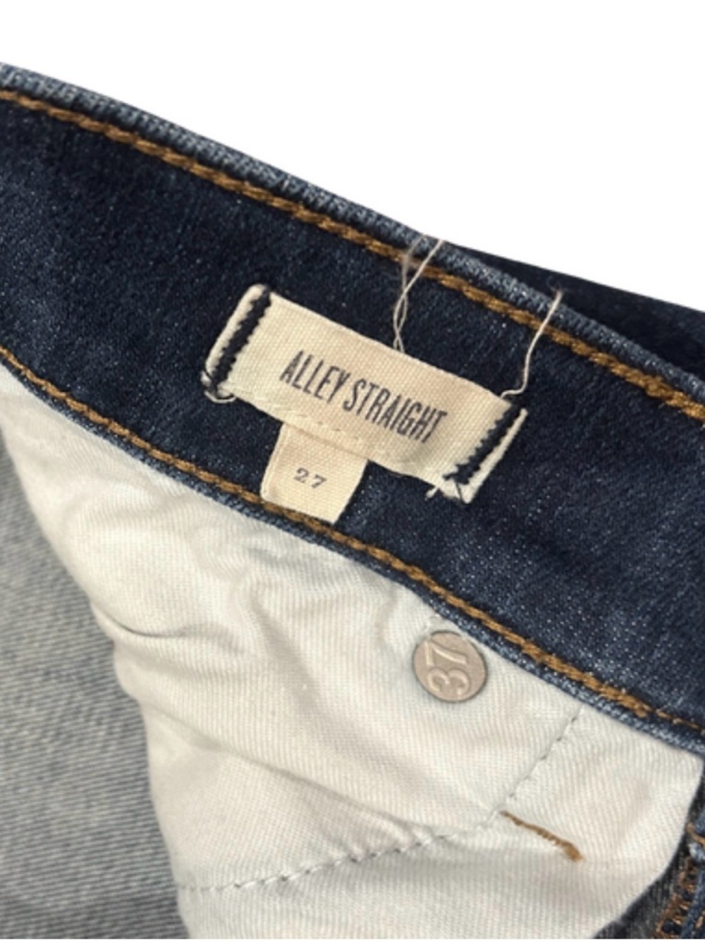 Madewell Alley Straight Jeans | Med Dark Wash | Size 27 - Picture 3 of 7